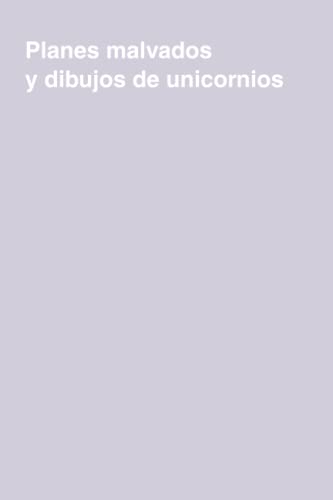 Planes malvados y dibujos de unicornios: cuaderno de puntos para regalo | 6x9 pulgadas