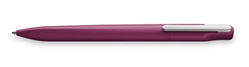 Lamy xevo 262 - Bolígrafo giratorio de plástico con superficie mate borgoña, clip de metal con resorte extraño, incluye mina grande, ancho de trazo M, 1 unidad (1 unidad)