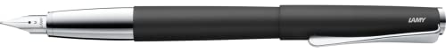 Lamy studio 67 - Pluma estilográfica (acero, punta gruesa), color negro mate