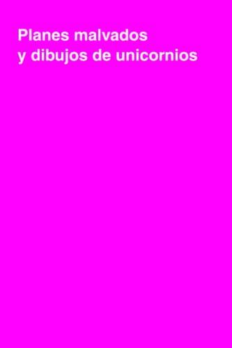 Planes malvados y dibujos de unicornios: cuaderno de puntos para regalo | 6x9 pulgadas