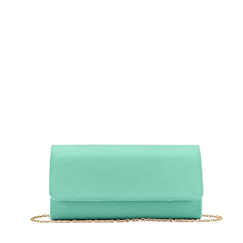 MODELISA - Bolso De Fiesta Cartera De Mano Cadena De Hombro Boda Noche Novia Ceremonia Evento Mujer (Turquesa)