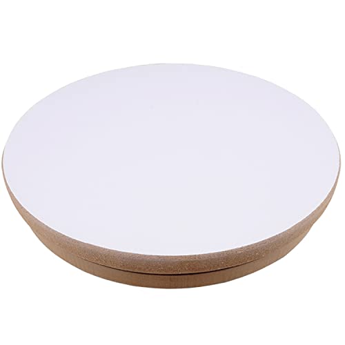 Rueda de alfarero I redonda I 30 cm de diámetro, altura 5 cm Placa giratoria de MDF placa giratoria para arte de cerámica Artesanía de bricolaje artesanía figuras de arcilla cuencos de cerámica