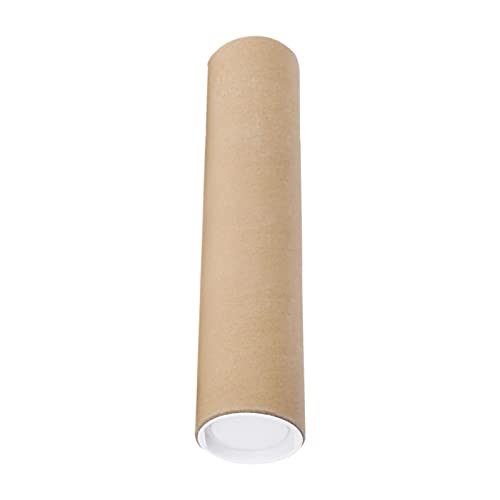 Amagogo Tubo de póster Tubo Postal Almacenamiento Cartón Tubo de con Tapas Tubos de Embalaje para Obra de Arte Blueprint Envío Contenedor de, Los 50cm