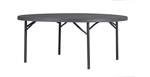 New Classic Planet Mesa Redonda para Banquetes 180X74 CM. Color Gris Antracita
