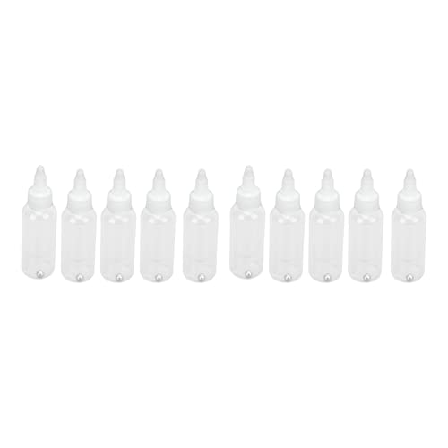 Sazao Botella de Aceite capilar, 10 Botellas con dosificador Versión Transparente del Aceite para Pinturas al disolvente