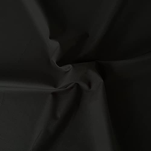5 metros de tela de algodón negro por metro para acolchar y coser