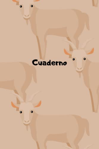 Cuaderno de Cabra: Lindo Cuaderno de Cabra, cuaderno para el nuevo año escolar, en blanco y rayado para estudiantes de la escuela y estudiantes de la ... cuaderno de Cabra, amante de los Cabra