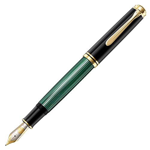 Pelikan M1000 Pluma estilográfica Souverän 1000 plumín EF en oro bicolor con caja regalo