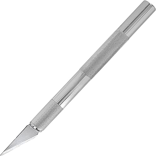 CABLEPELADO Bisturí de precisión | Cuchillo para trabajos artesanales | Cuchillo Hobby de precisión | Longitud de 150 mm | Diámetro 11 mm | Incluye 2 hojas de repuesto |