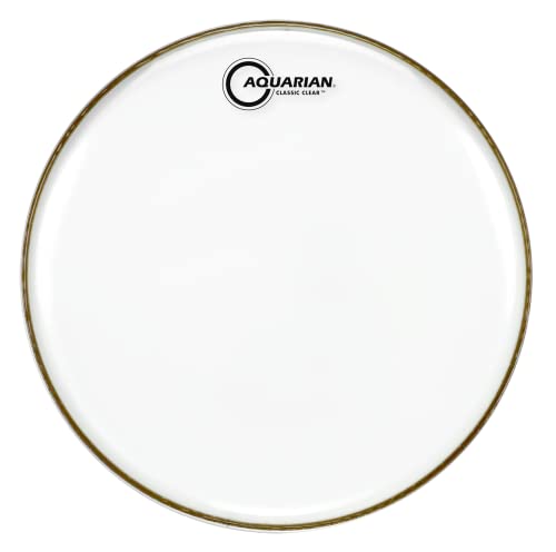 Aquarian CCSN12 - Parche de batería, 1 capa fina transparente de 12”