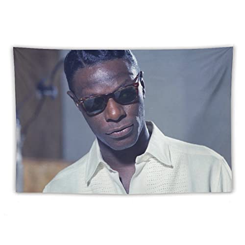 Póster de Nat King Cole de arte pictórico, 9 obras de arte, tapiz de poliéster para habitación, impresiones artísticas estéticas para pared, decoración moderna del hogar, regalos de 60 x 90 pulgadas