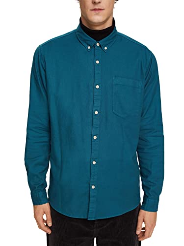 Esprit 112ee2f303 Camisa, Color Turquesa Oscuro, S para Hombre