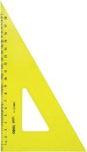 Linex FL-6021 Cool Kidz - Escuadra de dibujo (60°, 21 cm)