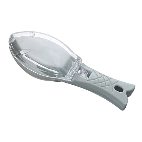 SunaOmni Removedor de Escala de Pescado, Escamas de Pescado Limpio rápido Remojo de Pescado Pincel Cepillo de Peces Plástico Escalas de Pescado Grádicas Raspador con Cubierta Cubierta