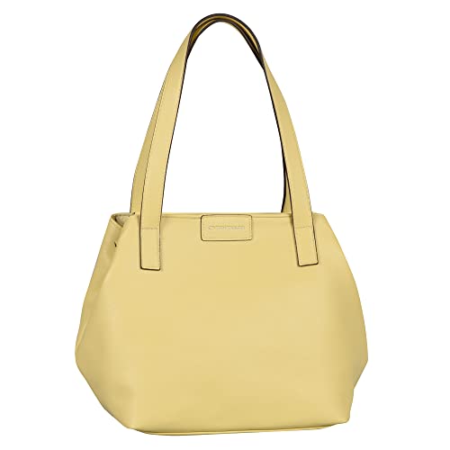 Tom Tailor Miri Zip, Shopper con Cierre de Cremallera para Mujer, Amarillo Claro