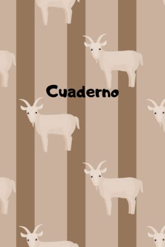 Cuaderno de Cabra: Lindo Cuaderno de Cabra, cuaderno para el nuevo año escolar, en blanco y rayado para estudiantes de la escuela y estudiantes de la ... cuaderno de Cabra, amante de los Cabra