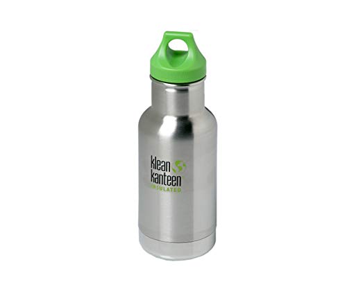 Klean Kanteen Botella de agua con aislamiento al vacío para adultos, de acero cepillado, talla S