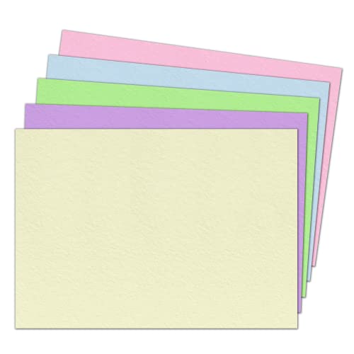 100 Hojas, A3 120 g/m² Folios Colores Surtidos Cartulinas - 5 Colores