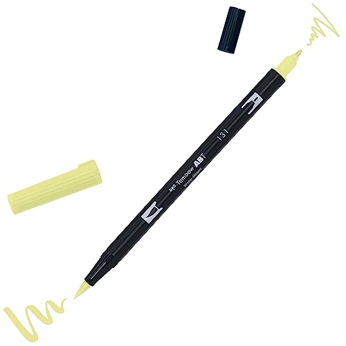 Tombow DUAL BRUSH-131 - Rotulador doble punta pincel. Color lemon lime.