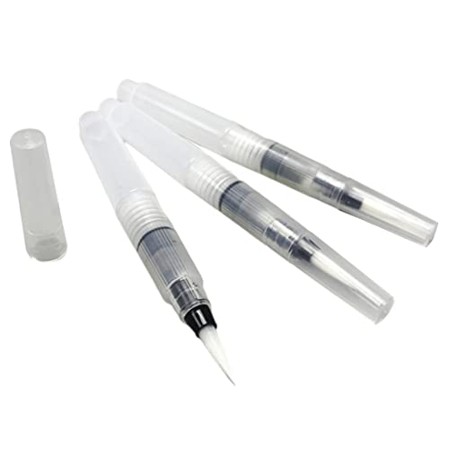 Pinceles de Agua Aquash Acuarela Pincel de Tinta Punta Redonda Pinceles de Pintura Set 3PCS 15.5CM Suministros de Caza