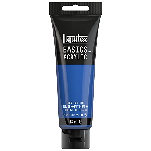 Liquitex Basic Acrylic - Tubo de Pintura Acrílica, 118 ML, Azul (Azul Cobalto Nuevo)