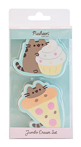 Grupo Erik Goma de borrar Pusheen - Pack gomas de borrar Pusheen/Set gomas de borrar Pusheen para la Vuelta al cole - Papeleria Pusheen - Producto con licencia oficial, GOM054