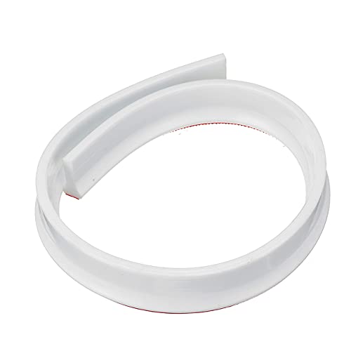 Tap¨®n de agua para ba?o de 200 cm, partici¨®n de agua, separaci¨®n en seco y h¨²medo, bloqueador de agua de silicona, no se desliza, blanco, ESPA?A, 60 cm