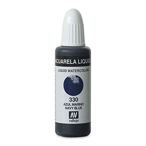 Vallejo - Acuarela líquida 32ml, color azul marino