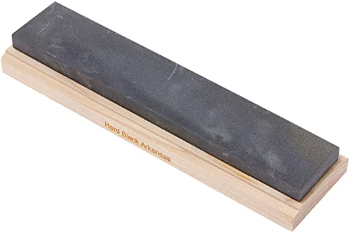 skerper Arkansas – Piedra de afilar en madera namo20, Hard Black Arkansas