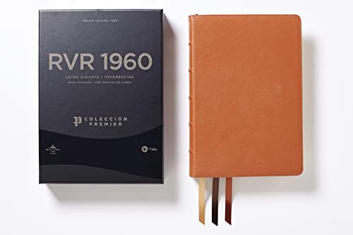 Santa Biblia/ Holy Bible: Reina Valera 1960 Biblia Ultrafina, Caramelo, Interior a Dos Colores, Colección Premier