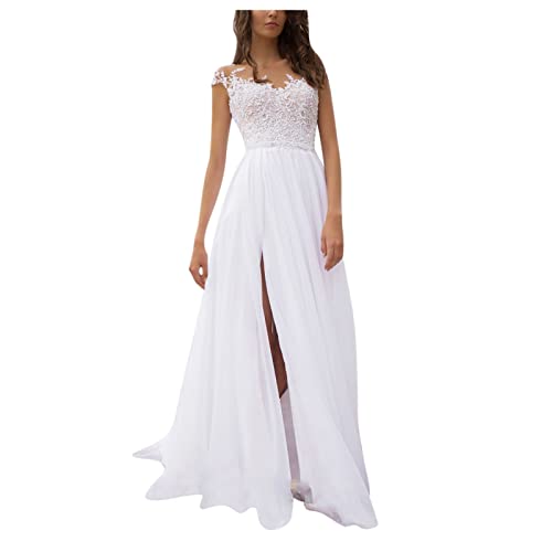 VEMOW Vestidos de Novia Baratos Vestidos de Fiesta Largos de Noche, Vestidos Largos para Boda de Noche Vestido de Dama de Honor Sirena Corte Imperio Elegant Talla Grande Más Elecciones(#22,L)