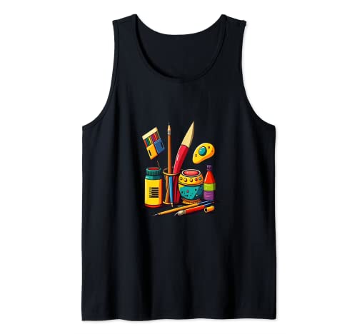 Arte de la pintura amante pop art pintor mamá Camiseta sin Mangas