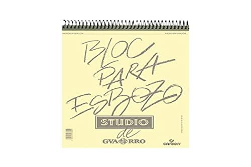 Bloc dibujo esbozo canson din a4 microperforado 21x29,7 cm 100 hojas grano fino 90 gr