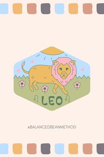 Leo Astrology Lined Paper Notebook Workbook Journal Jotter