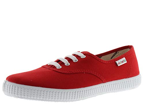 Victoria Inglesa Lona, Zapatillas Unisex niños, Rojo, 25 EU