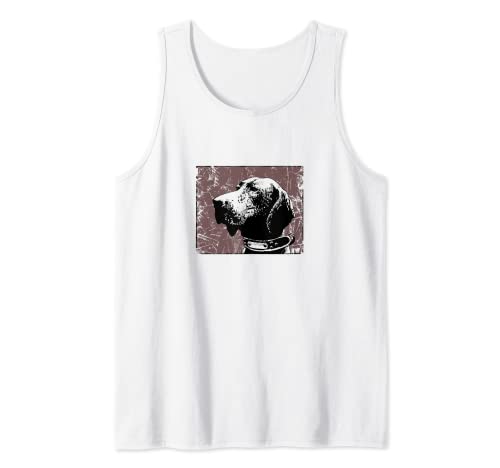 Dibujo de una trama perro perro cachorro para los amantes de los perros Camiseta sin Mangas