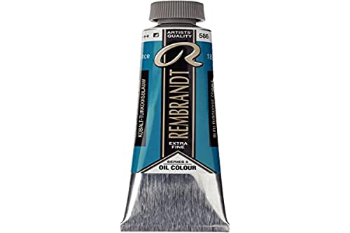 Rembrandt Talens Excelentes Colores de Pintura al óleo-40 ml-586 Azul Cobalto Turquesa, Ver descripción, Naranja, 25 Mililitros, 40