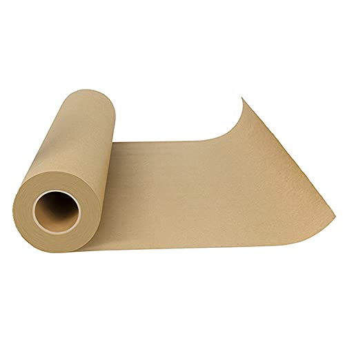 HJJ Rollo de Papel de Envoltura marrón de Grado alimenticio Natural, imitación sin Recubrimiento Papel de Embalaje para cocinar para el hogar Almacenamiento de Cocina BBQ Fumar Carne Regalos Paquete