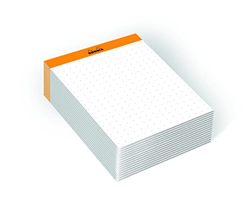 Clairefontaine ES RHODIA 194048C - Bloc de notas N°13 Naranja - A6 11,5 x 16 cm - Dot (Dotted) - 240 Hojas 80g/m - Práctico y Compacto - Colección Rhodiatime