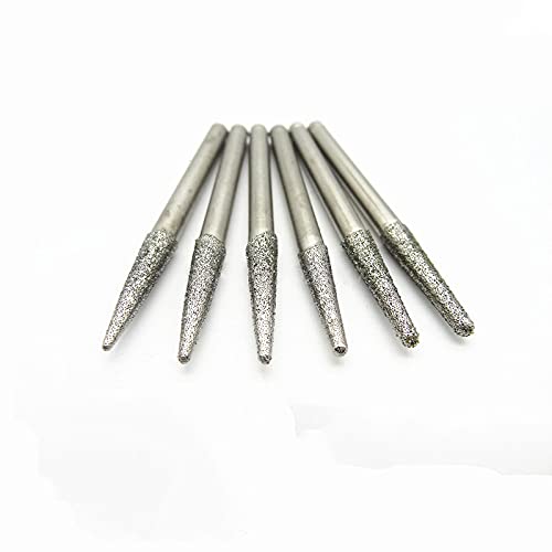 5 uds, Vástago de 4 mm, carborundo, pulido eléctrico, cabezal de pulido, rueda de pulido, herramientas rotativas, aguja, diamante, esmeril, punzón, 0,3 mm