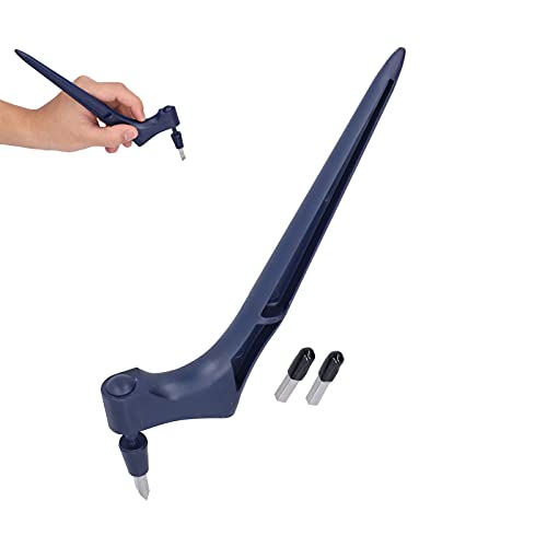 Herramientas De Corte Para Manualidades BORDSTRACT, Cortador Papel Hoja Giratoria 360, Cuchillo Cortador Pluma Papel, Juego Cortador Cuchillos Para Tallar Para Trabajo Manual Bric(Azul oscuro)