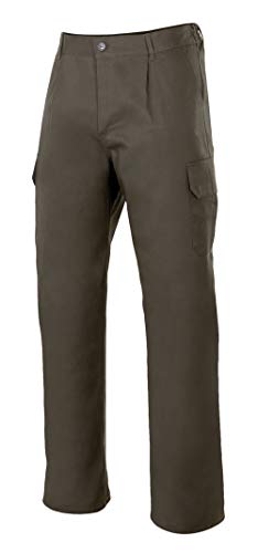 VELILLA 345 Pantalón Multibolsillos, Color Verde Bosque, Talla 46