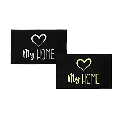 Acomoda Textil – Felpudo Fluorescente 45x70 cm. Felpudo Entrada Casa de Fácil Limpieza, Fosforescente, Antideslizante y Resistente, para Interior y Exterior de Hogar, Jardín y Puertas. (My Home)