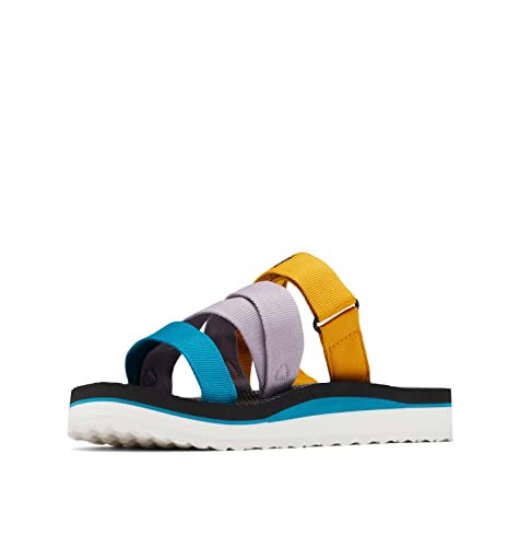 Columbia Alava Slide sandalias para Mujer, Amarillo (Golden Yellow x Snowcap), 39 EU