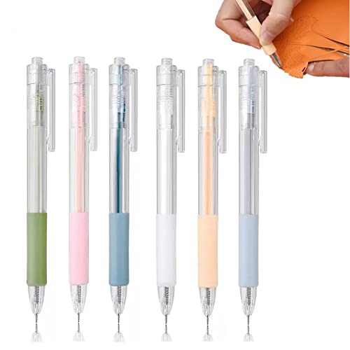 YOUXIU Bolígrafos De Cuchillo De Utilidad 6pcs Mini Artesanía Cortador De Pluma De Bricolaje DIY Cortador De Papel Diario Dibujo De Suministros De Arte De Pluma De Corte