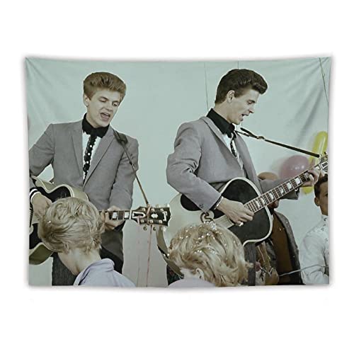 DEODEO Póster de The Everly Brothers, arte pictórico de cantante, 2 tapices geniales, pintura de pared, obras de arte, tapices para colgar, decoración del dormitorio, 60 x 80 pulgadas