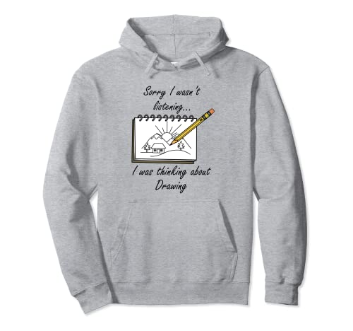Pensando en dibujar Sketch Illustrator Sudadera con Capucha