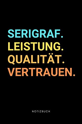 Serigraf: Notizbuch, Notizblock, Notebook | Punktraster, Punktiert, Dotted | 120 Seiten, DIN A5 (6x9 Zoll) | Notizen, Termine, Ideen, Skizzen, Tagebuch | Beruf, Tätigkeit, Leidenschaft