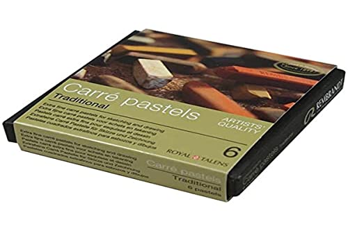 REMBRANDT Pasteles De Calidad Del Artista Royal Talens Carre - Tonos Tierra Tradicional Pack De 6