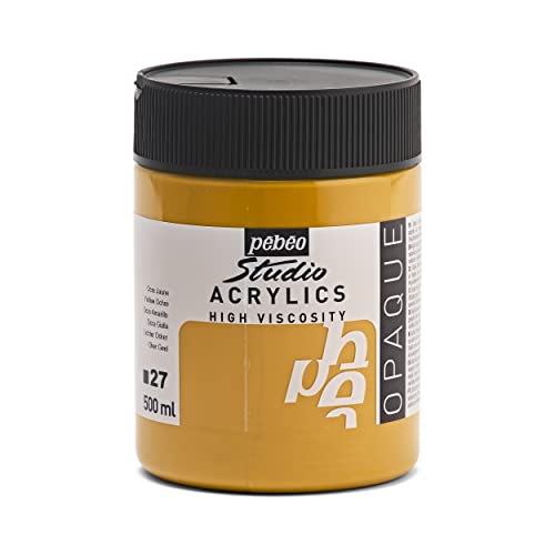 Pebeo Studio - Pintura acrílica (500 ml), color amarillo